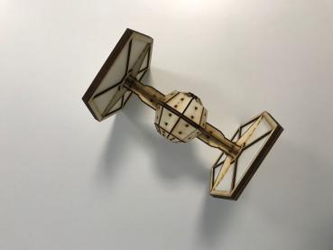 Star Wars - TIE Fighter Modell von oben